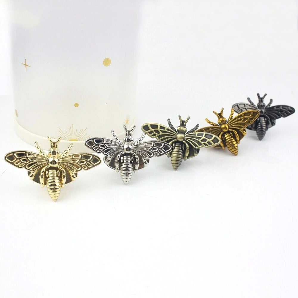 Metal Bee Lock Clasp Hardware for Crafting, Leather Craft, Bag