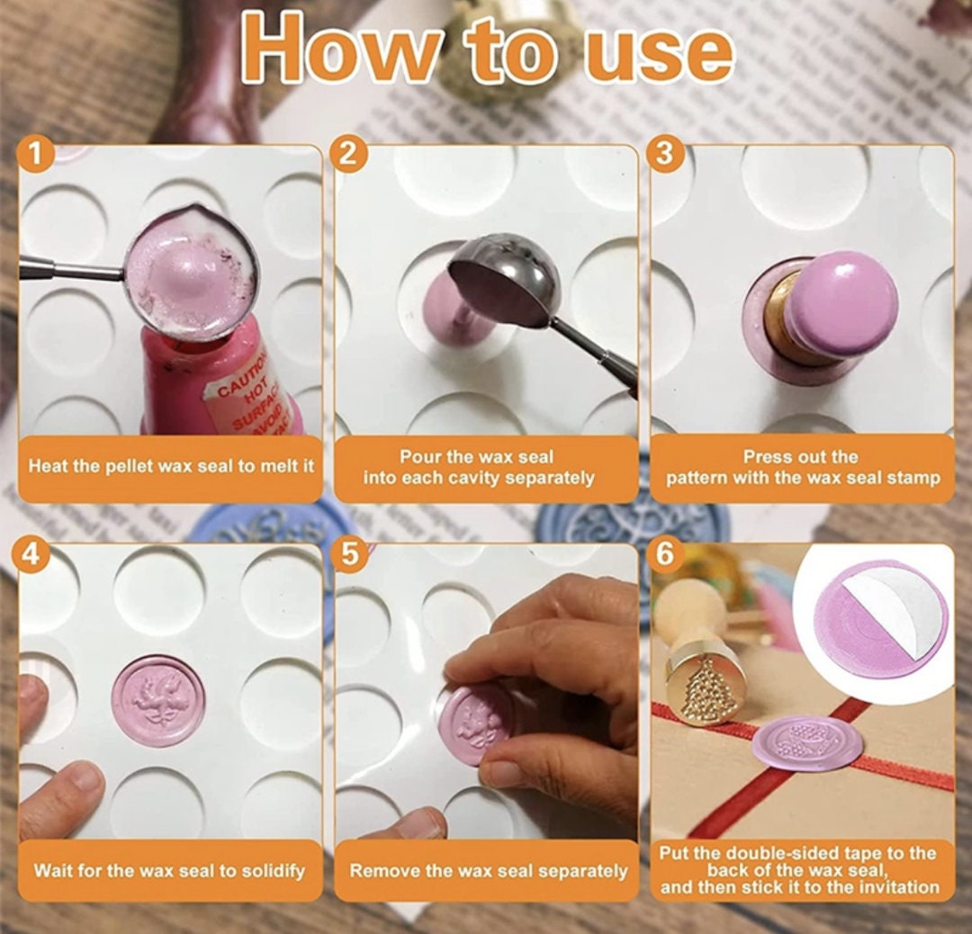 30 CIRCLES Silicone Mold - . Perfect for Wax Seals, Clays