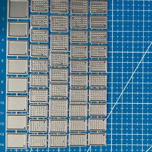 Matrice de découpe métal numéros et alphabet point de croix MD725