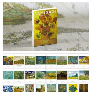 30 postcards Art Museum series Famous artists English postcards 30 pc.