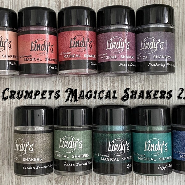 Lindy's Stamp Gang Magical Shaker 2.0 Set 12/Pkg-Tea & Crumpets