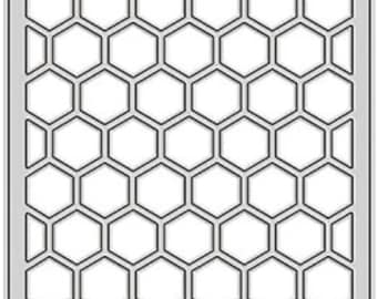 Troquel de corte de metal con placa hexagonal de panal en capas MD749