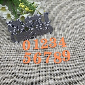 Craft Metal Stanzform 0-9 Zahlen Rahmen Dekoration Scrapbook MD593