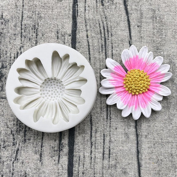 Daisy Sunflower Mold Silicone crafts - Fondant MOL246