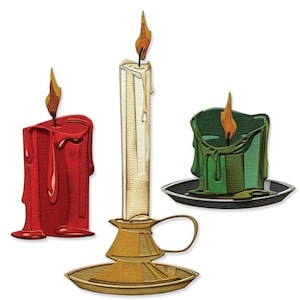 Velas Colección Navidad Troqueles De Corte De Metal MD766