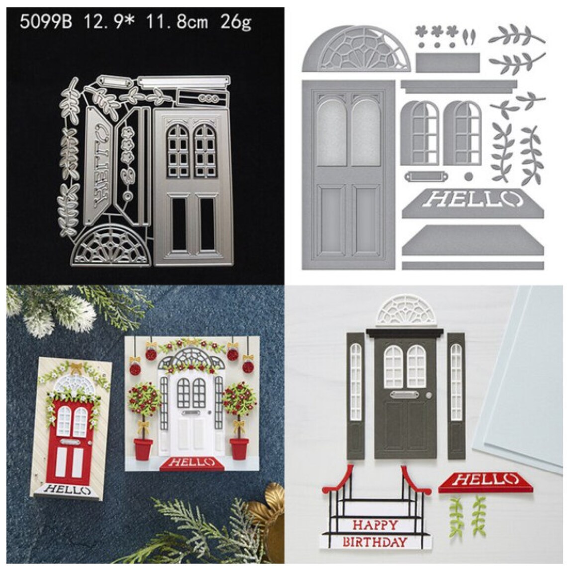 Door Window Hello Welcome Mat Cutting Die MD634 - Etsy