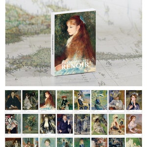 30 Postcards Art Museum Series Famous Artists English Postcards 30 Pc ...