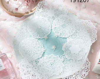 Paper Doily Pack. 10 intricate incredibly finely detailed paper doilies NEW Styles #191207