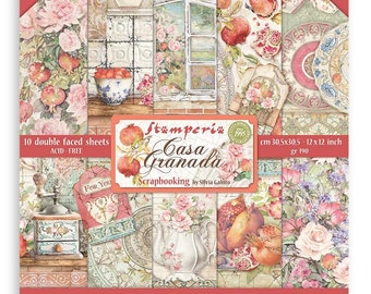 Stamperia International Stamperia Assortiment de Matrices de découpe ia Multicolore Papier 15 x 30 cm Stamperia International Stamperia Assortiment de Matrices de découpe ia Multicolore Papier 15 x 30 cm
