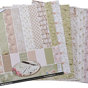 **Ciao Bella Doppelseitiges Papier Pack 90lb 12"X12" 8 / Pkg-The Muse, 8 Designs / 1 Stück