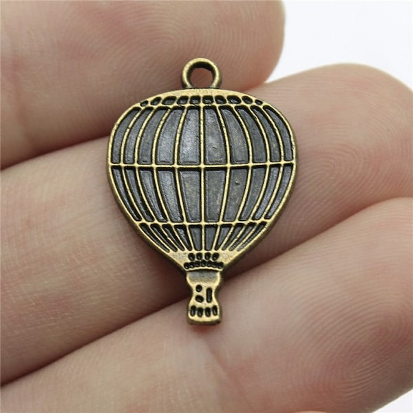 Hot Air Balloon Charm Pendants 4pcs