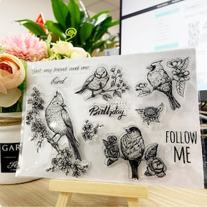 Birds Series Stamps 5 STYLES Clear stamps CAS234