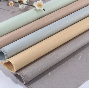 Rice Paper Half Ripe Chinese Calligraphy Painting paper mulberry tissue 5 pc.