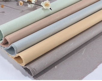 Rice Paper Half Ripe Chinese Calligraphy Painting paper mulberry tissue 5 pc.