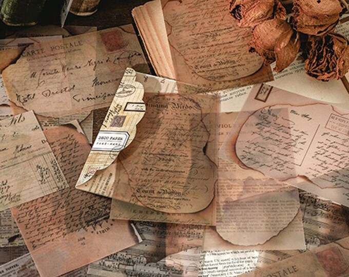 Vellum Paper Junk Journal Planner Scrapbooking Vintage Decorative 20