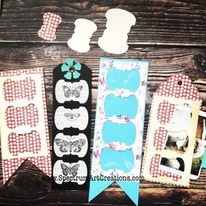 1 Ound Tab /Whale Tail + 2 Hole Einfoce Cutting Dies (set