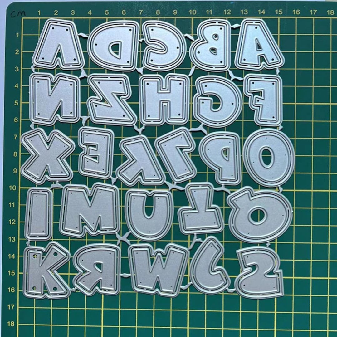 Die Letters 26 English Alphabet Letters Metal Cutting Die MD624 - Etsy UK