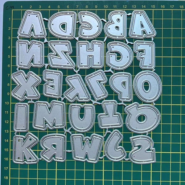 Alphabet Die Cut Etsy