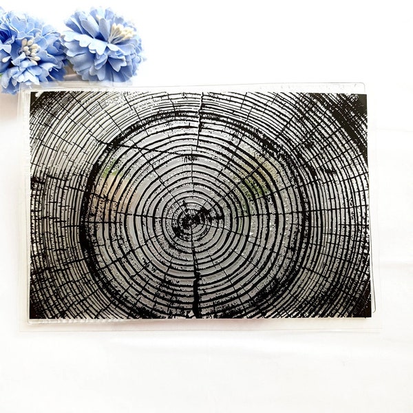 Clear Stamp Tree rings tree stump CAS220