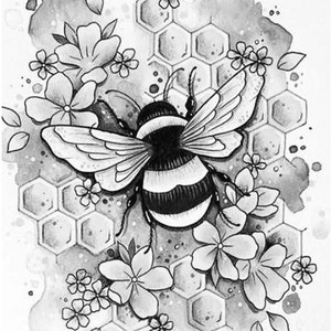 Bee Clear Stamp for Scrapbooking 2 styles CAS266 CAS268