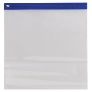 Zipafile Bags-14&quot;X13&quot; Blue- Storage, Fits 12x12 Paper pads