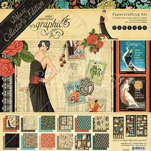 Graphic 45 Couture  Deluxe Collector&#39;s Edition Pack 12&quot;X12&quot;-Couture