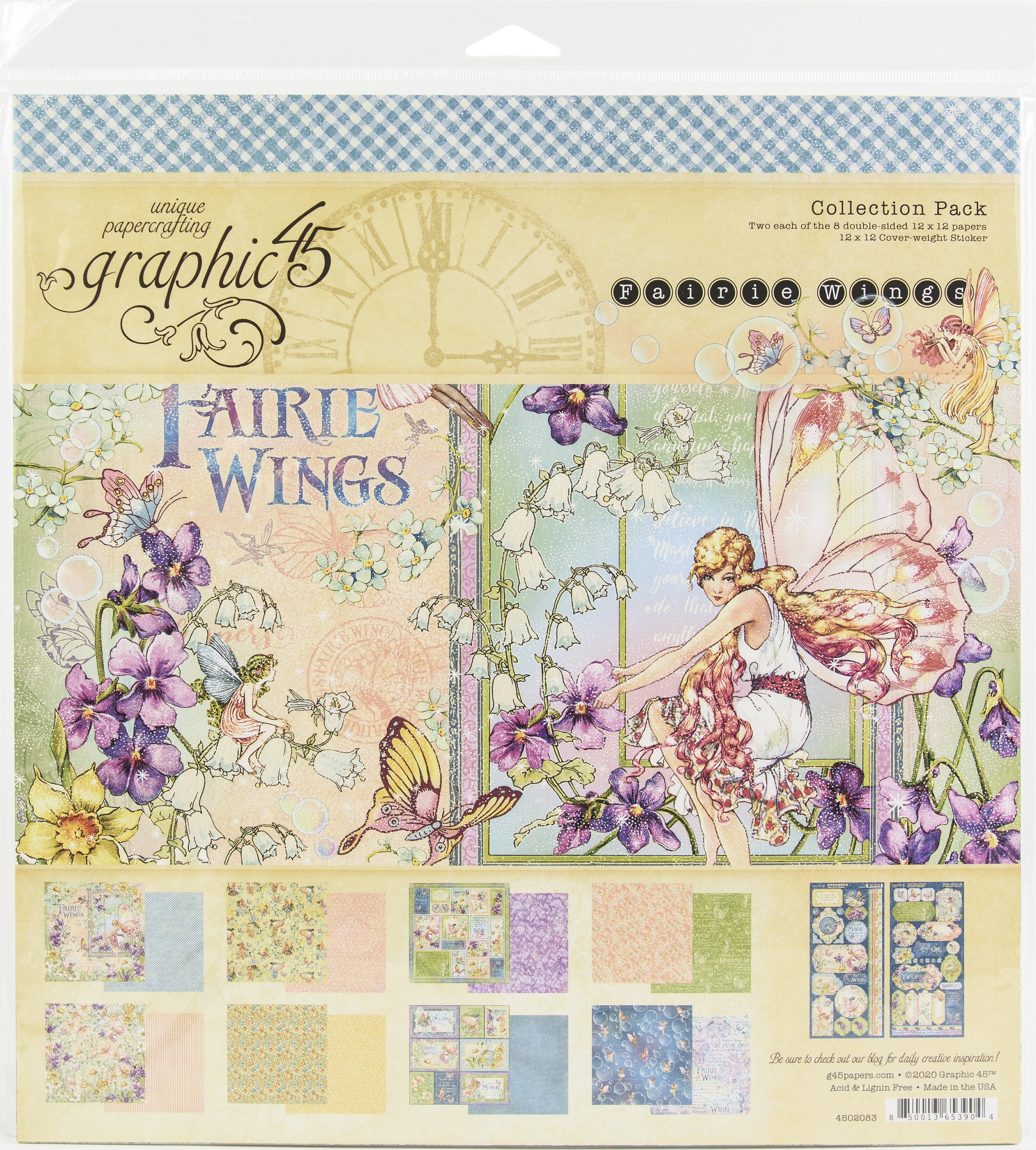 Fairie Dust Graphic 45 Mini Album Tutorial, Little Lady Mini Album 9 X 7  1/4 Mini Album PDF Tutorial 