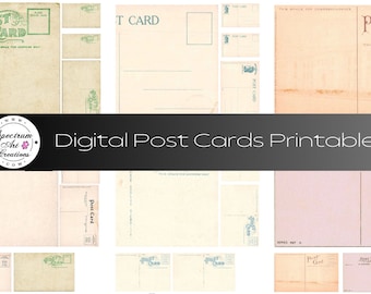 Digital Postcard Printables