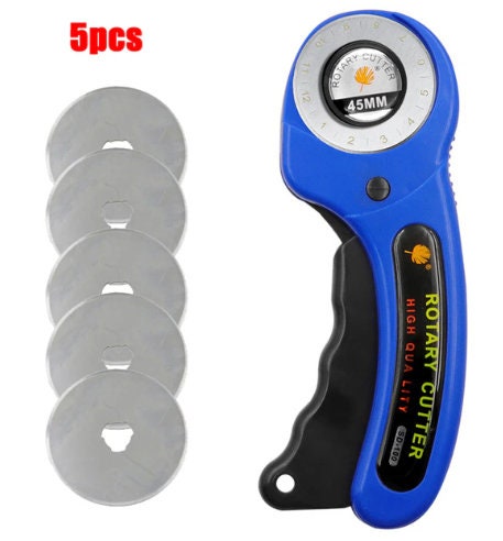 10 Stück 45 Mm Rotationsklingen Aus Edelstahl – Für Stoff, Leder, Papier, Mit Wellenschneidfunktion
