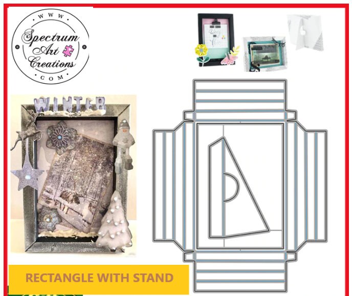 3D Rectangle Photo Frame Scrapbook Die Metal Cutting Die MD620 - Etsy