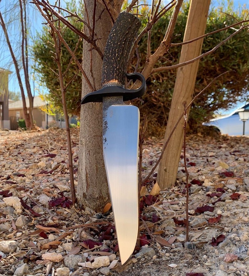 Brute De Ring Guard Bowie Knife Etsy