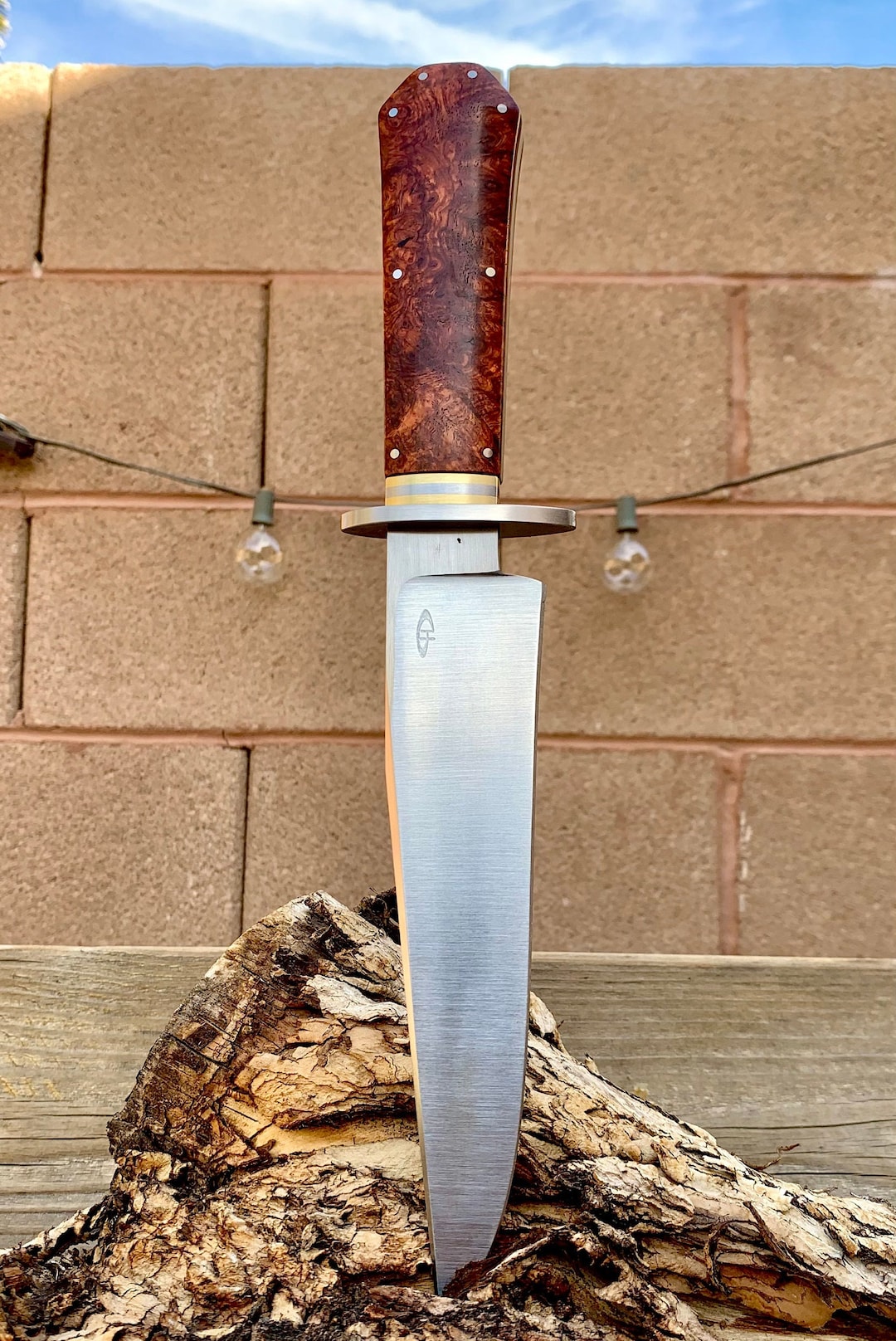 Hand Coffin Handle Bowie Knife Etsy Hand Coffin Handle Bowie Knife Etsy