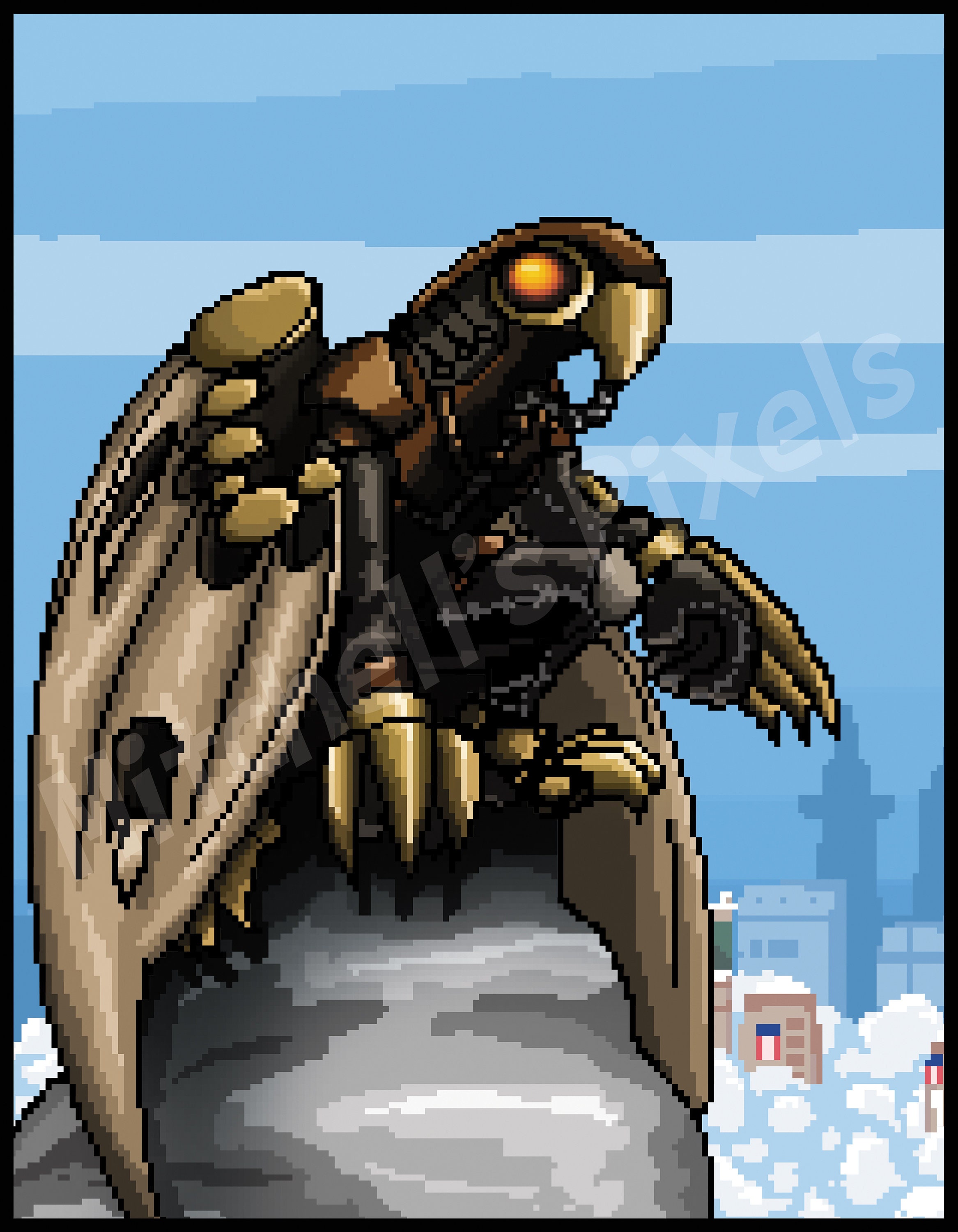 Songbird Pixel Art Print Etsy Songbird Pixel Art Print Etsy