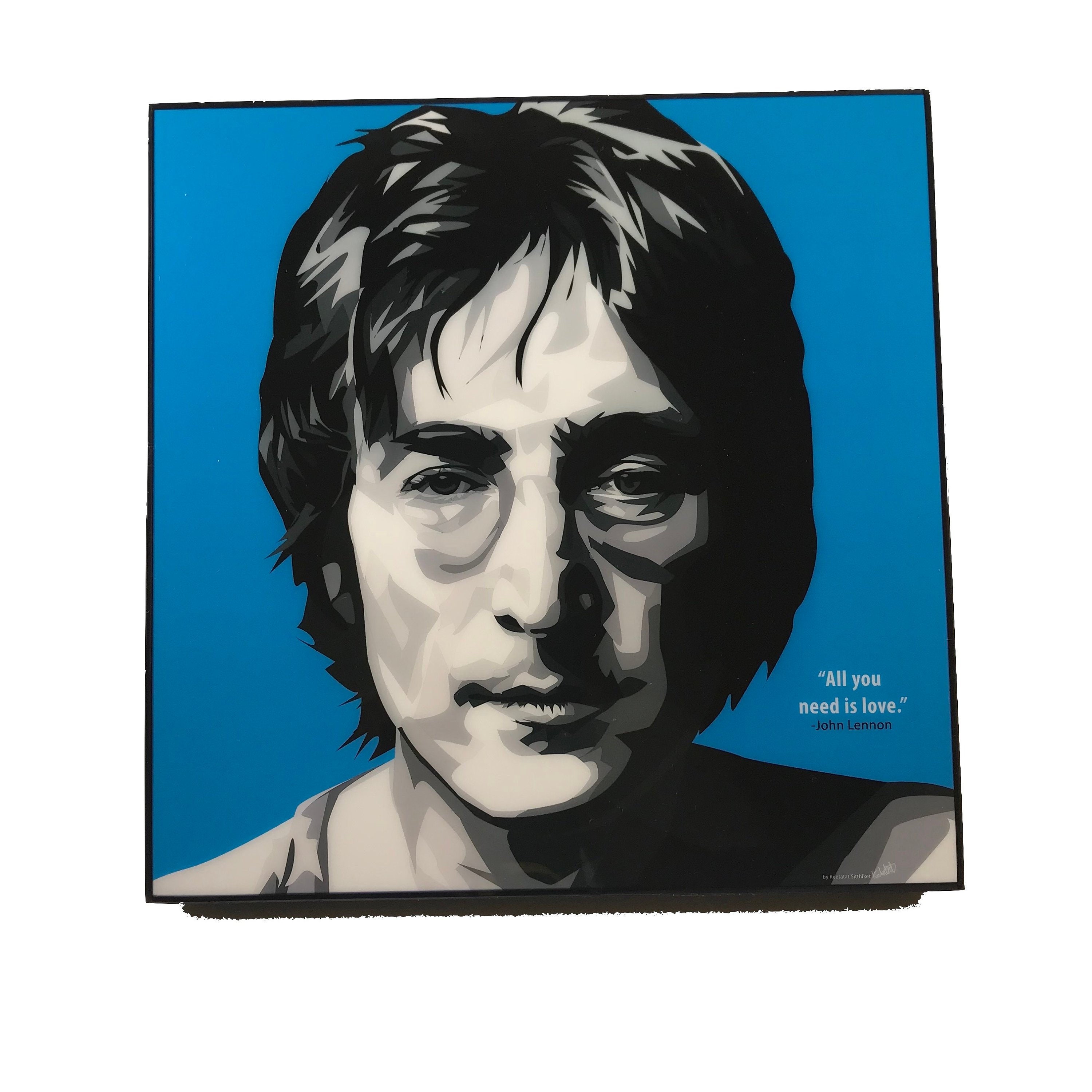 John Lennon All You Need Is Love Etsy