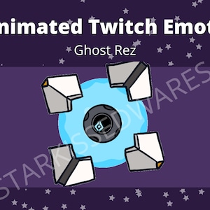 Destiny Inspired Ghost Rez Animated Twitch Emote