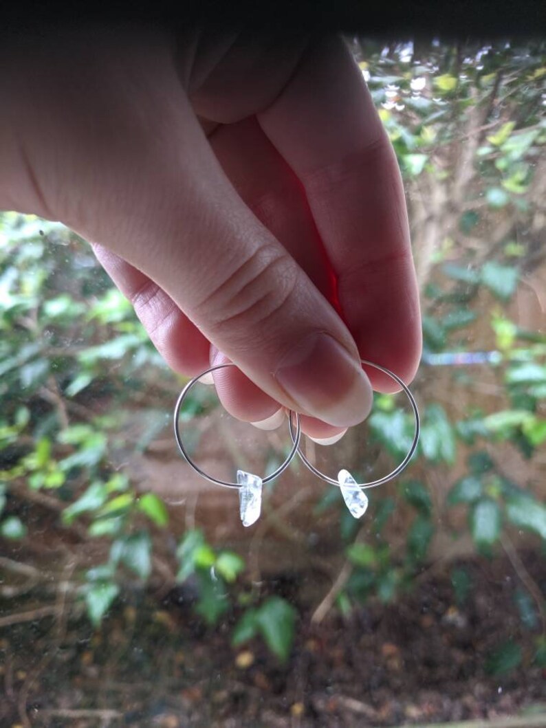 Choice of Gemstone! Pyxis Gemstone Hoop Earrings