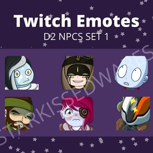 Destiny Inspired NPCs Twitch Emote Pack 1