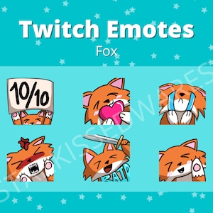 Fox Twitch Emote Pack