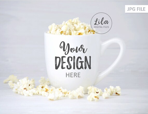 Jpg Stock Photo Coffee Cup Mockup Photo With Popcorn Jpg Stock Photo Coffee Cup Mockup Photo With Popcorn