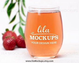 Wine Glass Mockup Etsy