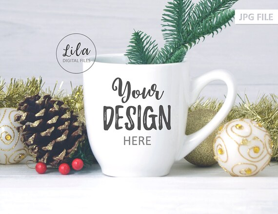 Jpg Stock Photo Christmas Coffee Cup Mockup Photoblank Coffee