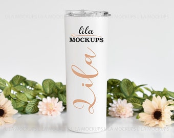 White Tumbler Mockup Etsy