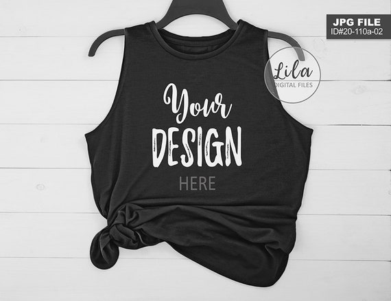 Download Free Blank Gym Shirt Mockup Photo Black Styled T-Shirt ...