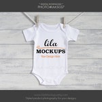 Baby Bodysuit Mockup Photo Baby Bodysuit Mockup Baby Etsy