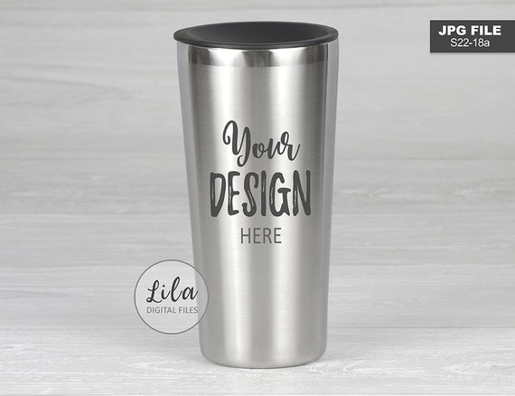 Download Stainless Steel Tumbler Mockup Styled Jpg Photo - Web Template Mockup PSD Free Download