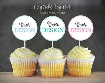 Download Stock Photo Cupcake Toppers Mockup Cupcake Stock Image Cupcake Mockup Photo Styled Cupcake Stock Photo Cupcake Display Photo Best Free New Images Paper Mockups Yellowimages Mockups