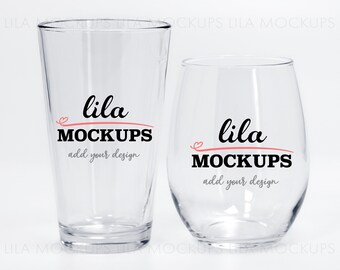 Download Pint Glass Mockup Etsy