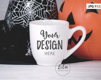 Download Free Jpg Stock Photo Haloween Coffee Cup Mockup Photo Blank Coffee PSD Mockup Template