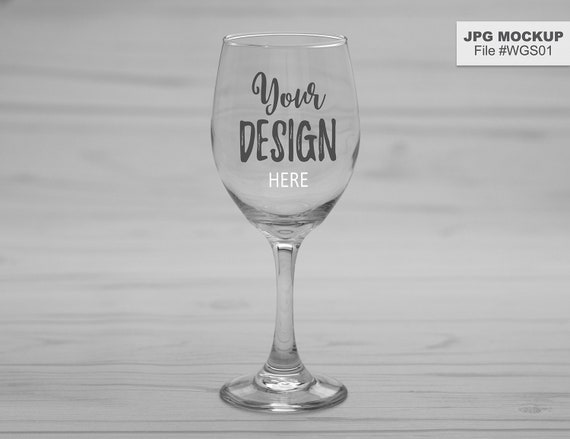 Blank Wine Glass Mockup Photo Staged Photo Of Blank Wine Glass Mockup Photo Staged Photo Of