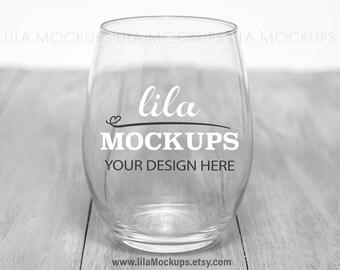 Download Wine Glass Mockup Etsy